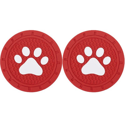 Kassikäppade mustriga veetassi padi autosisu alusalus silikoonist libisemisvastane veetassimati tarvikud