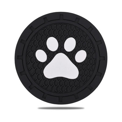 Kassikäppade mustriga veetassi padi autosisu alusalus silikoonist libisemisvastane veetassimati tarvikud