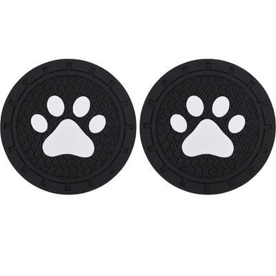 Kassikäppade mustriga veetassi padi autosisu alusalus silikoonist libisemisvastane veetassimati tarvikud