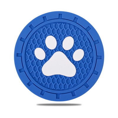 Kassikäppade mustriga veetassi padi autosisu alusalus silikoonist libisemisvastane veetassimati tarvikud