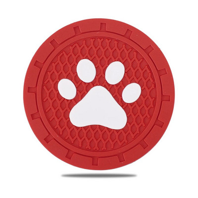 Kassikäppade mustriga veetassi padi autosisu alusalus silikoonist libisemisvastane veetassimati tarvikud