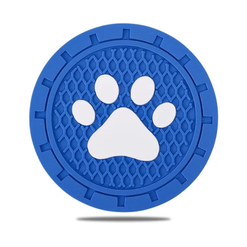 Kassikäppade mustriga veetassi padi autosisu alusalus silikoonist libisemisvastane veetassimati tarvikud