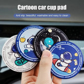 Armsad rannaalused Astronaut Design Car Cup Pad Multifilmid Sõidukialused Libisemisvastased Tassimatt Sisekujundus Autotarvikud