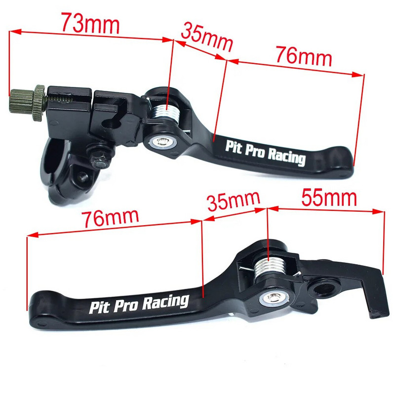 CRF KLX Pit Pro Xmotos BSE KAYO Pit Dirt Bikes alkatrészek legtöbb alumíniumötvözet összecsukható tengelykapcsoló kar Fékkar készlet ingyenes szállítás