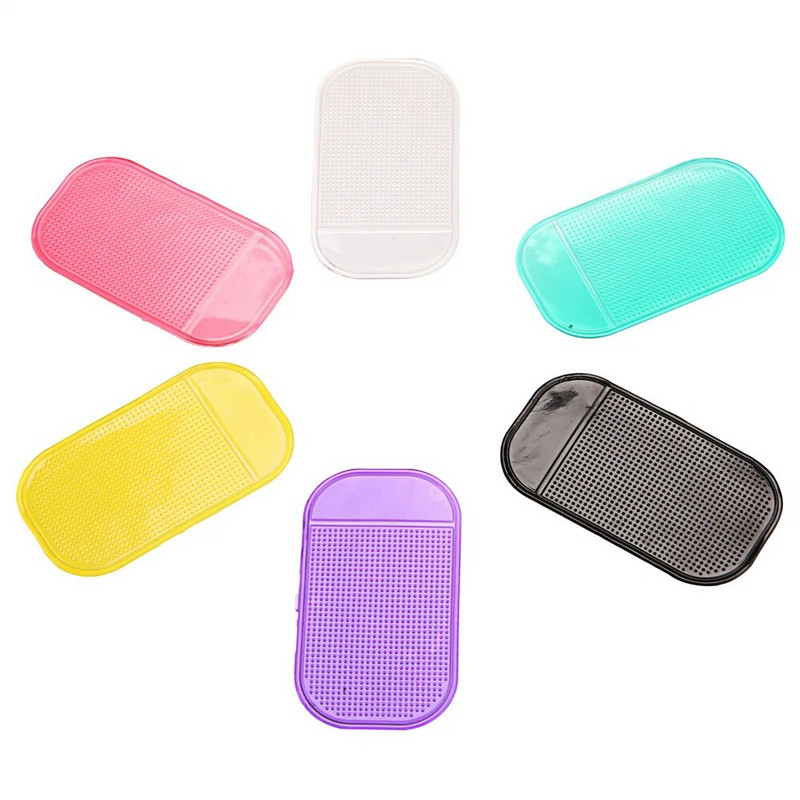 142*83 mm daudzkrāsu automašīnu sīkrīku veidošanas lipīgs silikona materiāls, neslīdošs paklājs Automašīnu piederumi, lipīgs pretslīdes paklājiņš