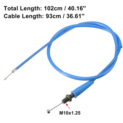 Droseles trosīte 102cm Motocikla droseles trosīte Universāli piemērots 50cc 70cc 90cc 110cc 125cc 250cc ATV Quad Go Kart