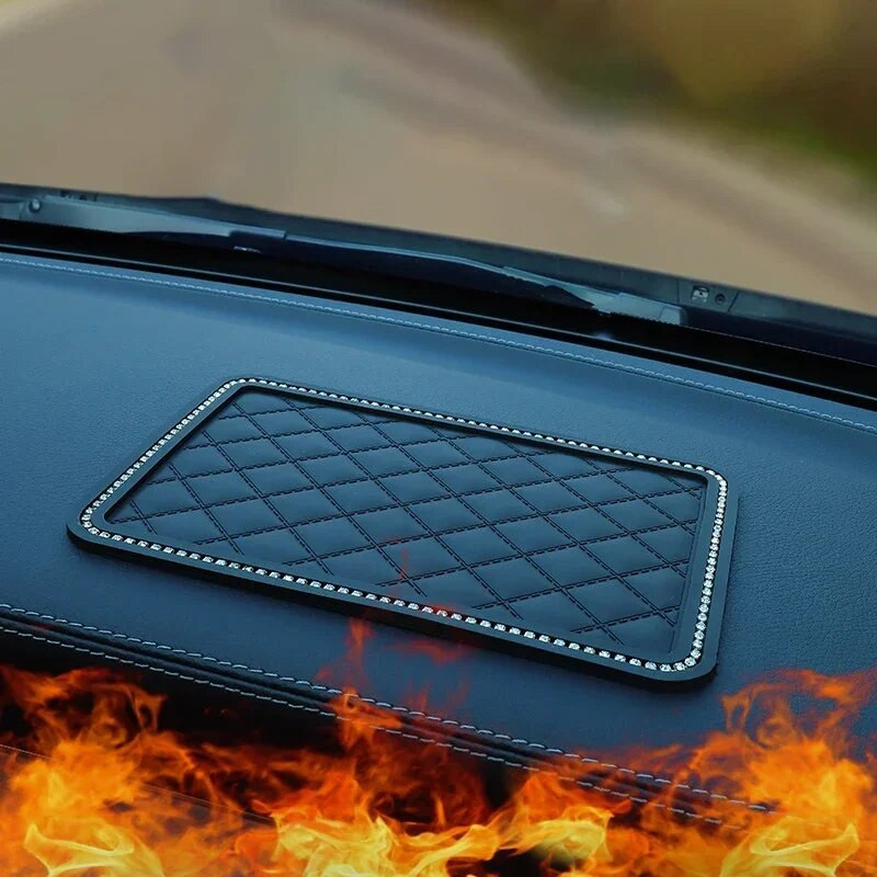 Protuklizna podloga za telefon u kontrolnoj ploči automobila Rhinesto neklizajuća podloga Naprava otporna na klizanje Ljepljiva podloga Panel Auto Mat Fixate Auto Stuff