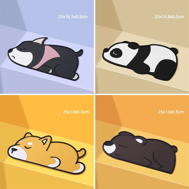 Automašīnas paneļa pretslīdēšanas paklājiņš multfilmas neslīdošs tālruņa paliktnis PVC paklājiņš, karstumizturīgs, mazgājams pretslīdēšanas paliktnis tālruņa atslēgas kartes turētājam