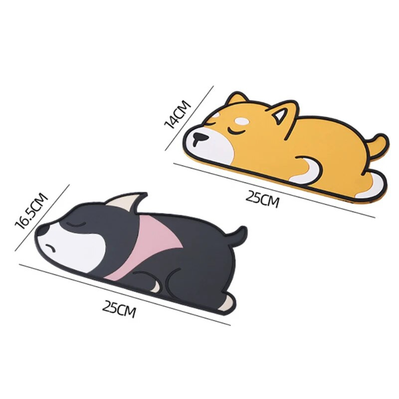 Automašīnas paneļa pretslīdēšanas paklājiņš multfilmas neslīdošs tālruņa paliktnis PVC paklājiņš, karstumizturīgs, mazgājams pretslīdēšanas paliktnis tālruņa atslēgas kartes turētājam