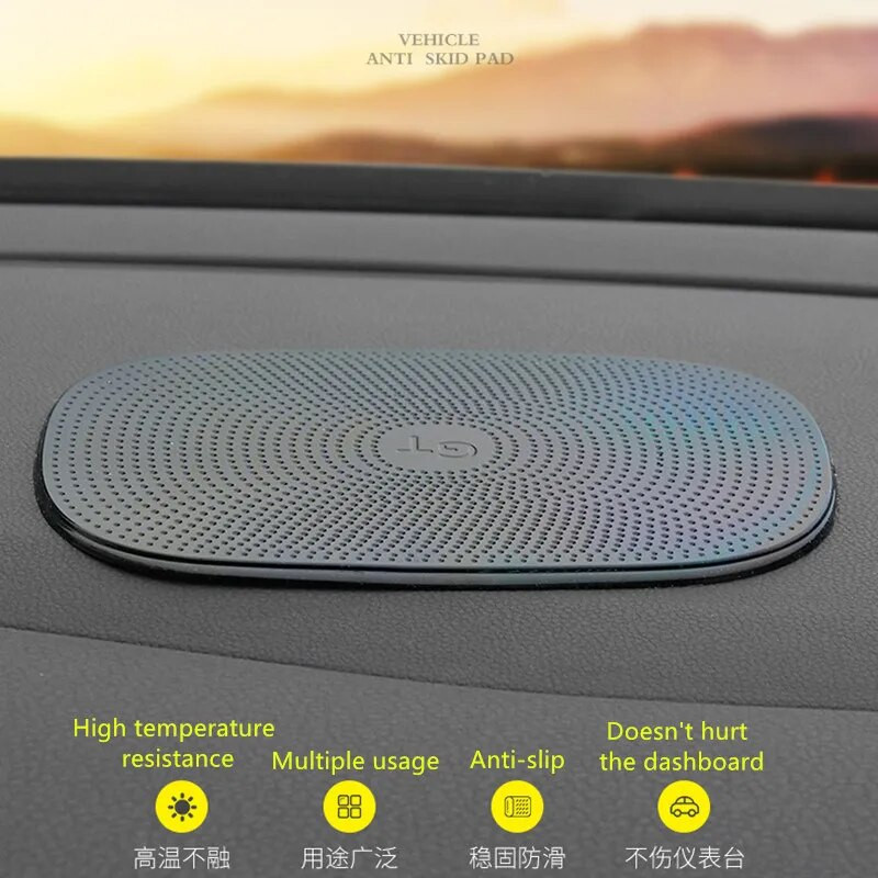 Tabloul de bord al mașinii Covoraș anti-alunecare lipicios Tampă cu gel anti-alunecare pentru telefon mobil Ornamente pentru parfumuri Suport articole diverse Stil interior auto