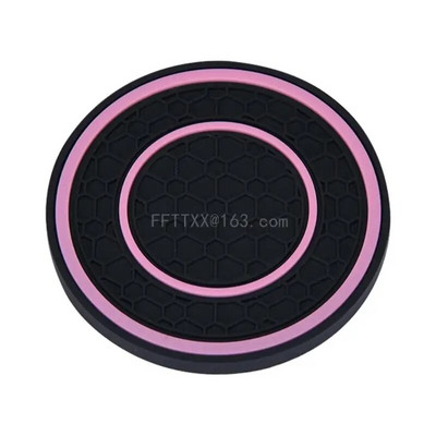 Μαξιλαράκι θήκης ποτηριών νερού αυτοκινήτου Κυψελοειδή υφή Ενσωματωμένο αντιολισθητικό χαλάκι Universal Automotive θήκη για μπουκάλια ένθετο ματ 2,75 ιντσών