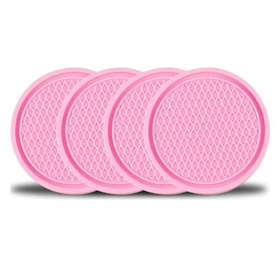 Automašīnas krūzīšu turētājs Neslīdošs paliktnis Universālie ieliktņi Paliktņi Auto salona piederumi Krūzīšu turētājs Pretslīdes ieliktņi (4 iepakojumā)