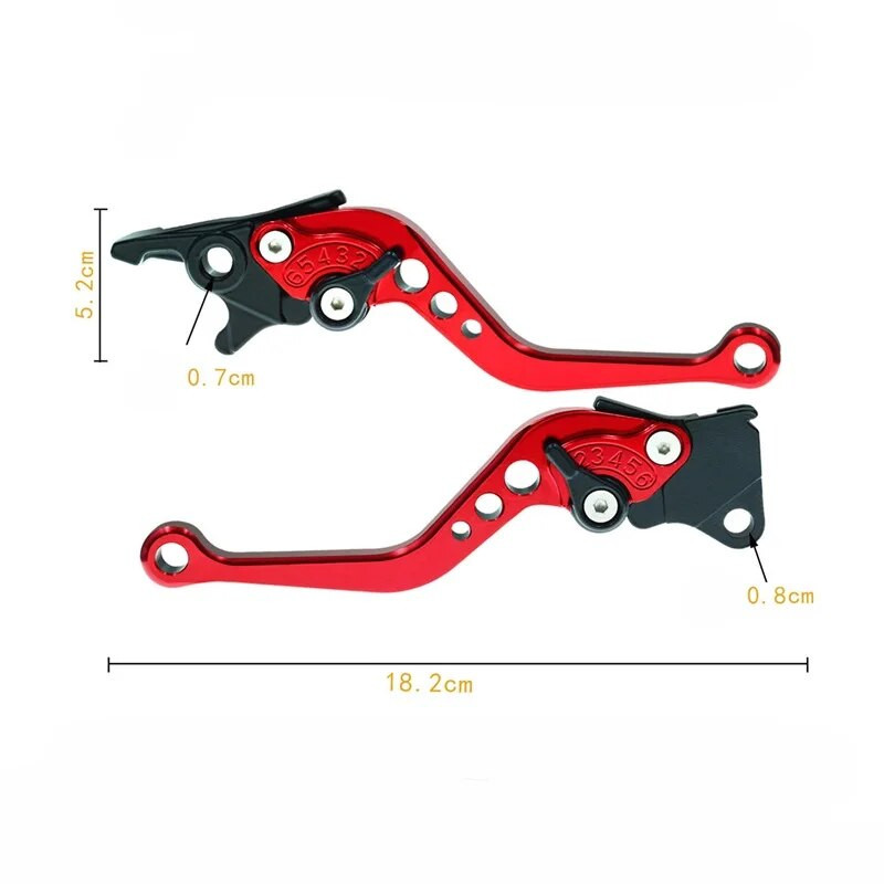 CNC motocikla motorollera sajūga svira elektriskā velosipēda GY6 125 150 GP110 XMAX400 veiktspējas CNC disku bremžu sviru roktura sviras
