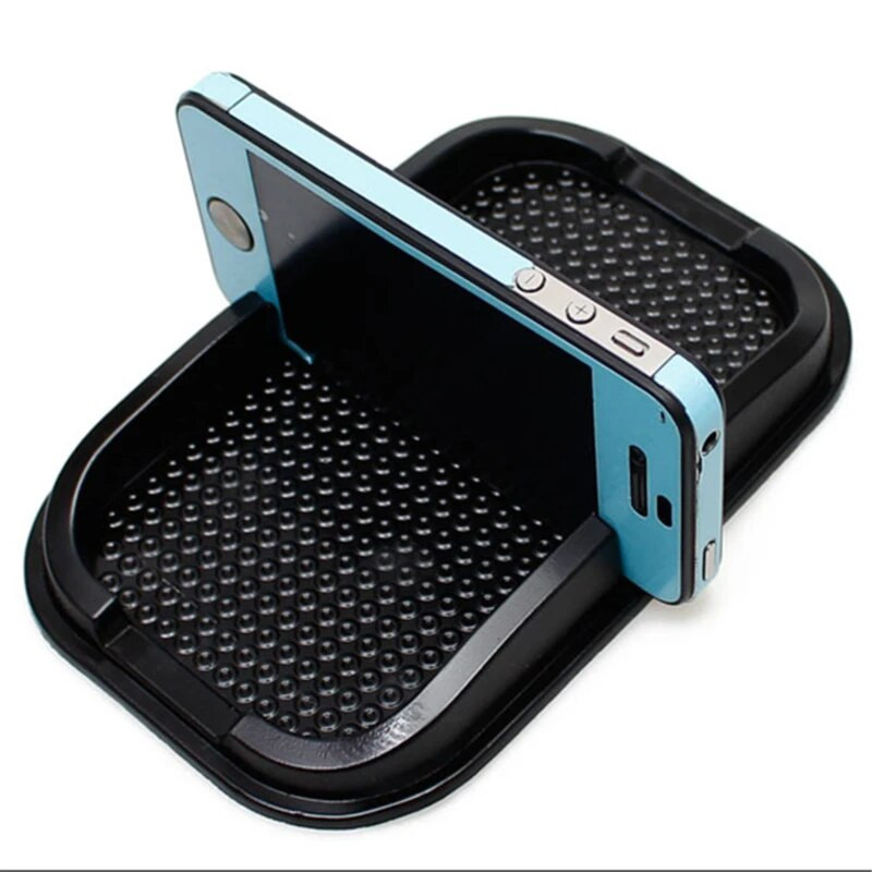 Automašīnas tālruņa turētājs Automašīnas paneļa neslīdošs roktura paliktnis Tālruņa GPS turētājs Autopiederumi Paklājs Pretslīdes silikona paklājiņš Auto pretslīdes paklājiņš