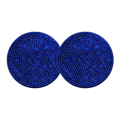 Dimanta automašīnu paliktņa ūdens krūzes slots pretslīdes paklājiņš Bling automašīnas krūzes paliktnis, melns rozā silīcija dioksīda paliktņa glāzes turētāja paklājiņš auto automašīnu apdare