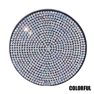 Dimanta automašīnu paliktņa ūdens krūzes slots pretslīdes paklājiņš Bling automašīnas krūzes paliktnis, melns rozā silīcija dioksīda paliktņa glāzes turētāja paklājiņš auto automašīnu apdare