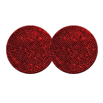 Dimanta automašīnu paliktņa ūdens krūzes slots pretslīdes paklājiņš Bling automašīnas krūzes paliktnis, melns rozā silīcija dioksīda paliktņa glāzes turētāja paklājiņš auto automašīnu apdare