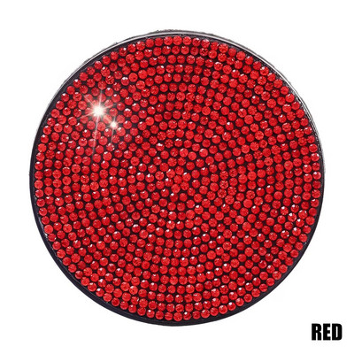 Dimanta automašīnu paliktņa ūdens krūzes slots pretslīdes paklājiņš Bling automašīnas krūzes paliktnis, melns rozā silīcija dioksīda paliktņa glāzes turētāja paklājiņš auto automašīnu apdare