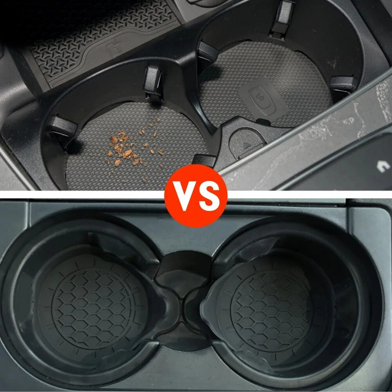 Automašīnu paliktņi Silikona Automašīnas Krūze 2gab Silikona Ieliktnis Neslīdošs Karstumizturīgs Vietas Paklājiņš Dzērienu Turētājs Transportlīdzekļa salona Aksesuāri