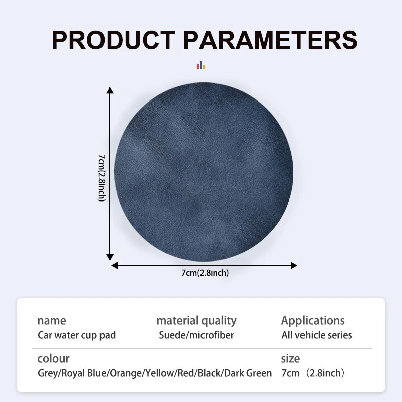 2gab. Automašīnas kausa paliktņa augstas kvalitātes krāsainas neslīdošās spilventiņu daļas priekš Skoda Fabia Kamiq Superb MK3 VisionS Yeti Scala Enyaq-iV