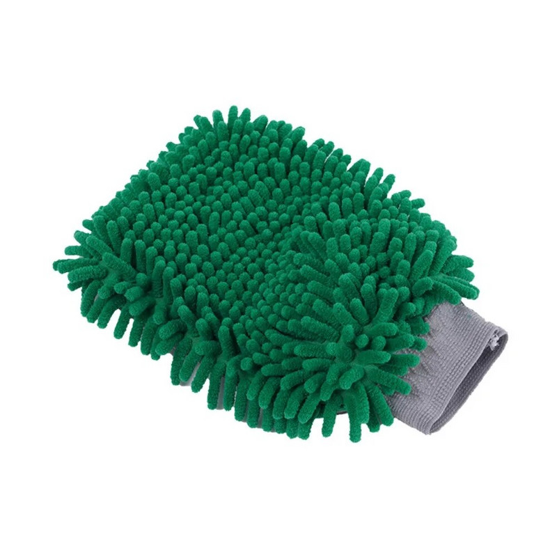 Valymas automobilių plovimo pirštinės Šepetys Mikropluošto koralų vilnos pirštinės Naujos auto vaško detalizavimui