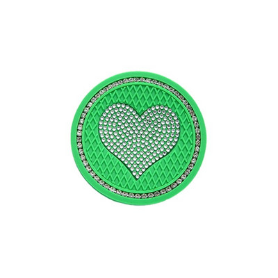 Automašīnas ūdens krūzes paklājiņš, mīlestības formas auto, dimanta paliktnis, neslīdošs silīcija dioksīda paliktnis, glāžu turētājs Universālie automašīnu aksesuāri salona apdare