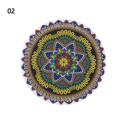 Mandala Car Rhinestone Coaster Αντιολισθητικό Diamond Αντιολισθητικό μαξιλαράκι για μπουκάλια για μπουκάλι με λάστιχο ελαστικό χαλάκι Auto Auto