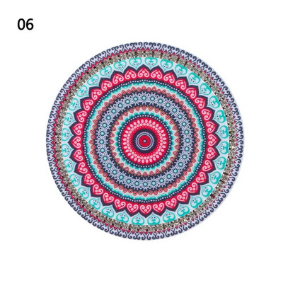 Mandala Car Rhinestone Coaster Αντιολισθητικό Diamond Αντιολισθητικό μαξιλαράκι για μπουκάλια για μπουκάλι με λάστιχο ελαστικό χαλάκι Auto Auto