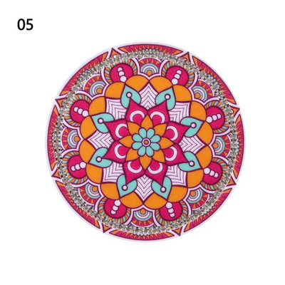 Mandala Car Rhinestone Coaster Αντιολισθητικό Diamond Αντιολισθητικό μαξιλαράκι για μπουκάλια για μπουκάλι με λάστιχο ελαστικό χαλάκι Auto Auto