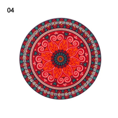 Mandala Car Rhinestone Coaster Αντιολισθητικό Diamond Αντιολισθητικό μαξιλαράκι για μπουκάλια για μπουκάλι με λάστιχο ελαστικό χαλάκι Auto Auto