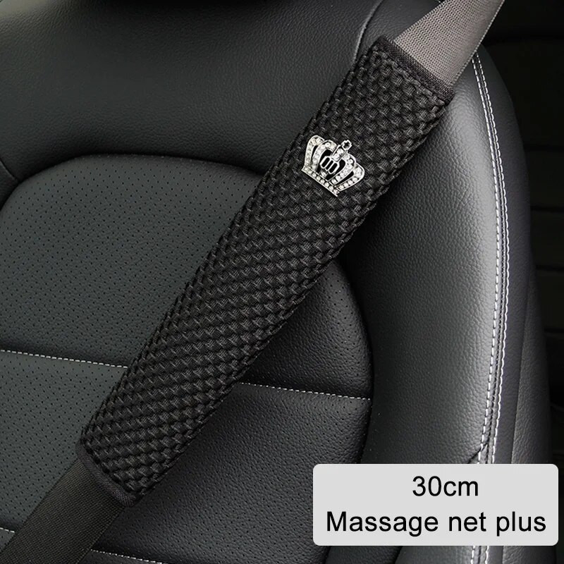 23 30 50 75 cm automobilio saugos diržas pečių apsauga masažinis tinklelis kvėpuojantis „Four Seasons“ paminkštinimas automobilio salono priedai