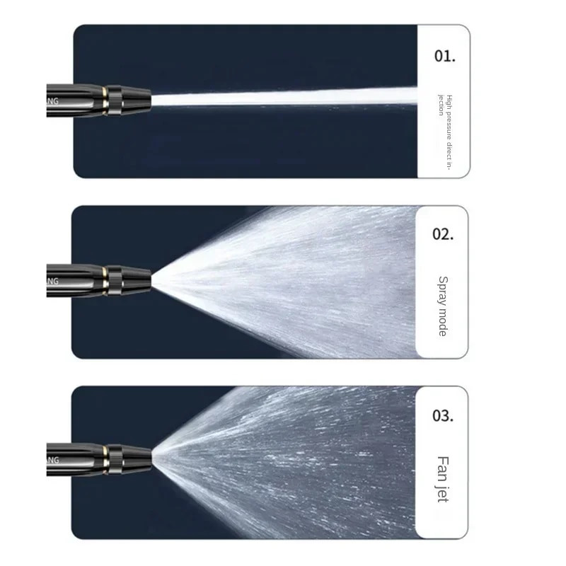 Augstspiediena ūdens pistole sadzīves automazgātavas ūdens melns automazgātavas sprausla dimanta ūdens laistīšanas caurule automazgātavas pistole