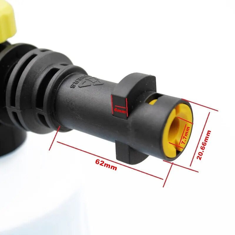 750 ml sniega putu sprausla priekš Karcher K2 K3 K4 K5 K6 K7 auto augstspiediena mazgātājiem ziepju putu ģenerators ar regulējamu smidzinātāja sprauslu