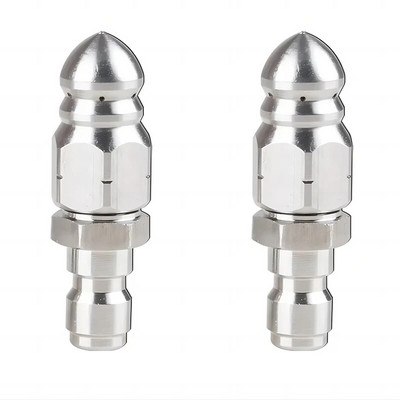 G1/4" ātrā savienotāja sprauslas kanalizācijas tīrīšana augstspiediena mazgātāja sprauslas Kanalizācijas un notekūdeņu šļūtenes sprauslu mazgāšanas piederumi 5000psi