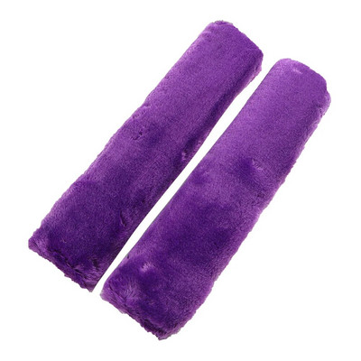 2Gb mīksts plīša automašīnas drošības jostas pārsegs plecu spilventiņš ziemas komfortablai braukšanai Universāls automobiļu drošības jostas plecu sēdekļa pārklājs