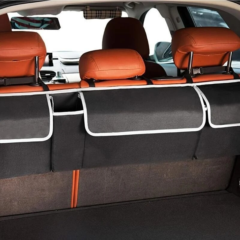 Vízálló összecsukható autós csomagtartó rendszerező nagyméretű, állítható oxfordi autósülés háttámla rendszerezők autóbelső tartozékok