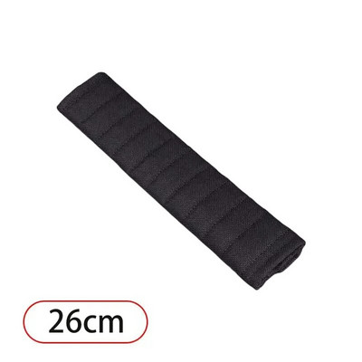 Καλύμματα ώμου με εκτεταμένο κάλυμμα ζώνης αυτοκινήτου Καπιτονέ Αναπνεύσιμο βαμβακερό λινό μαύρο Παχύ Καλύμματα ζώνης ασφαλείας φορτηγού Εσωτερικό αυτοκινήτου