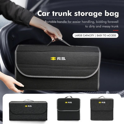 Багажник на кола Кутия за съхранение Сгъваем органайзер за пътуване Калъф за инструменти за Renaul RS Sport Megane 3 4 2 Clio 5 Line Sandero Scenic Logan
