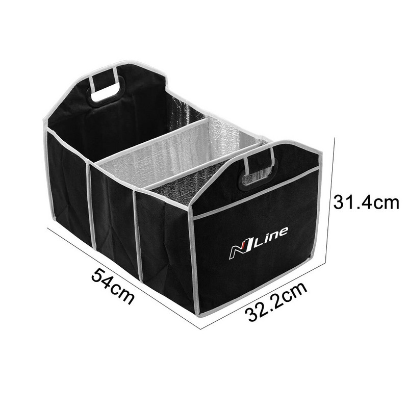 Salokāma automašīnas bagāžnieka uzglabāšanas soma izolācijas kaste priekš Hyundai n nline tucson sonata kona veloster n i30 i20 elantra Auto piederumi