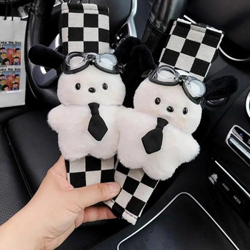 Сладко покритие за колан за кола Pochacco Kawaii Puppy Auto Seat Belt Shoulder Pad Decoration Protection Couple Car Interior Accessories