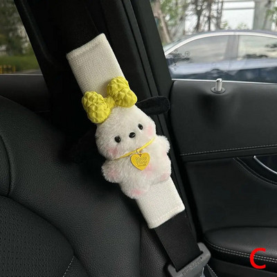 Armas auto turvavöö kate Pochacco Kawaii Puppy Auto turvavöö õlapadja kaunistuste kaitse Paari auto interjööri tarvikud