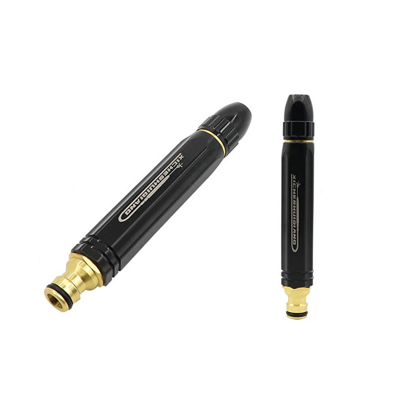 Ρυθμιζόμενο πιστόλι νερού πλυσίματος αυτοκινήτου υψηλής πίεσης μεταλλικό πλυντήριο αυτοκινήτων ίσιο ακροφύσιο πλυντήριο ψεκαστήρα για εργαλείο πλυσίματος αυτοκινήτων