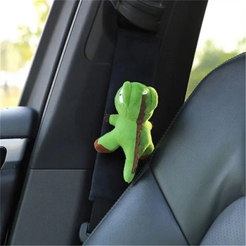 Μαλακό βελούδινο κάλυμμα ζώνης ασφαλείας αυτοκινήτου Dinosaur Comfortable προστατευτικό ζώνης ασφαλείας Cute Duck Pads Seats Shoulder Pads Auto Ornament