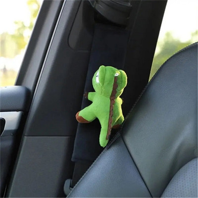 Pehme plüüsist auto turvavöö kate dinosaurus Mugav turvavöö kaitse Armas pardi turvavöö õlapadjad auto ornament