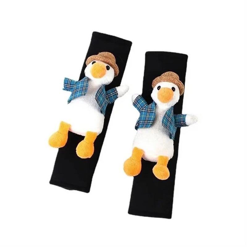 Mīksts plīša automašīnas drošības jostas pārvalks Dinozaurs Ērts drošības jostas aizsargs Jauki pīles drošības jostas plecu spilventiņi Auto ornaments