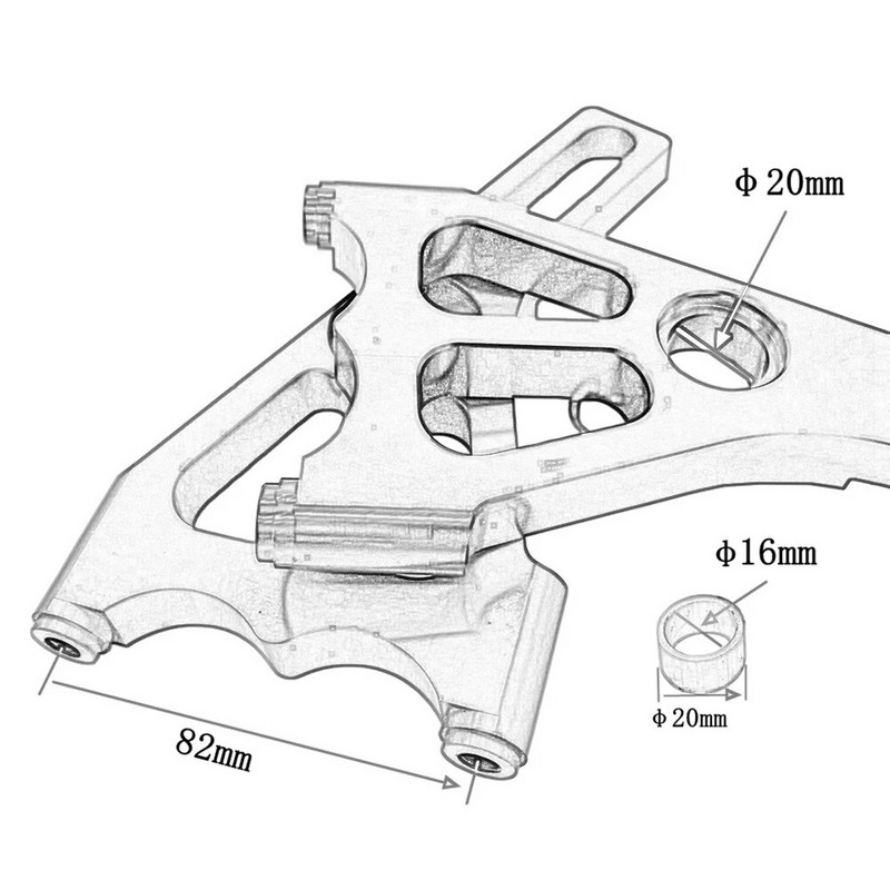 Apgriezienu skaits aizmugurējā riteņa bremžu suporta adaptera kronšteina disks motociklam motorolleram motociklam netīrumu velosipēdam Yamaha Bws Zuma Rsz