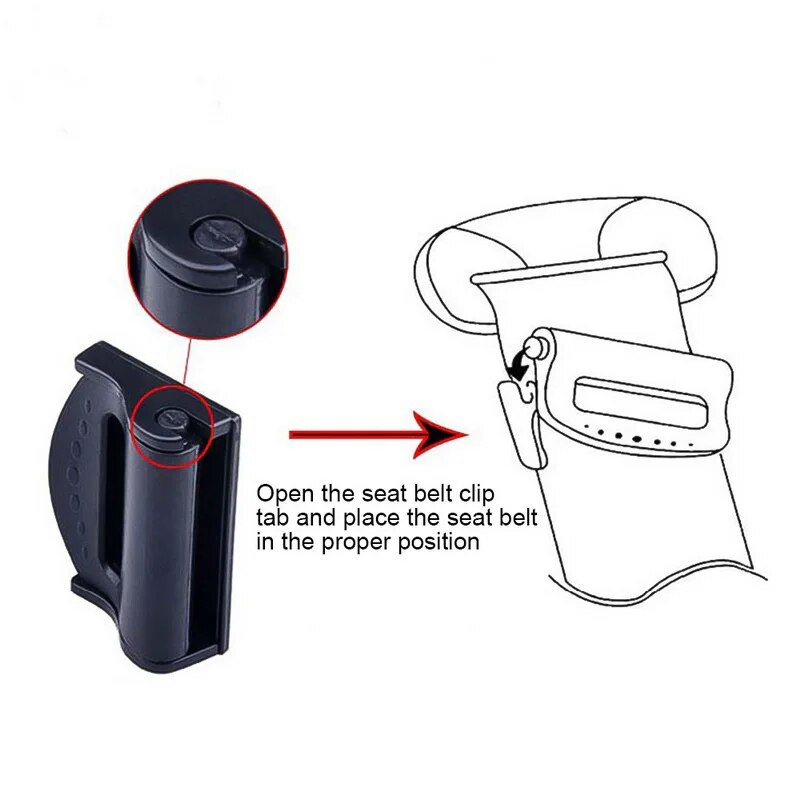 2 gab. Plastmasas, izturīgas, regulējamas automašīnas drošības jostu skavas, neslīdošas drošības jostas sprādzes, vienkāršas skavas fiksācijas klipsis, automašīnas ieveidošana