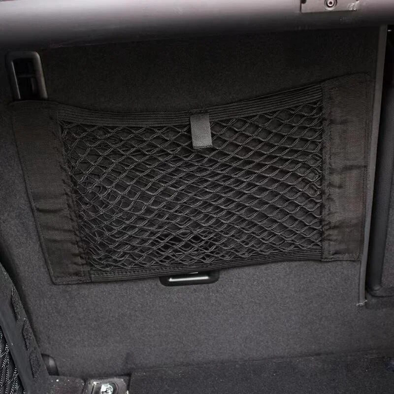 Auto pagasiruumi kahekihiline võrgutasku hoiustamisvõrkkott Auto tagumine pagasiruumi korraldaja Sõidukitarvikud