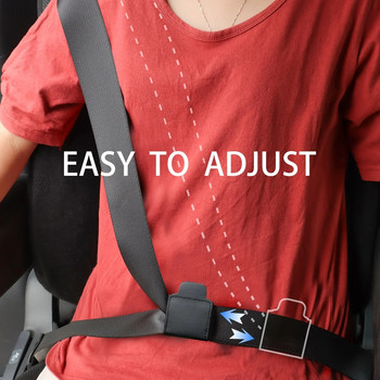 Ρυθμιστής ζώνης αυτοκινήτου PU δερμάτινος περιοριστής ζώνης ασφαλείας σταθερό κλιπ αντι-τεντωμένο λαιμό κοιλιά Child Protection Car-Styling