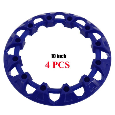 2PC/4Gb 10 collu ATV riteņu apdares rumbas aizsardzība Dekoratīvā diska vāciņš Universāls transportlīdzeklis Visurgājēja riteņu plastmasas pārsegs piemērots 10 collu riepām